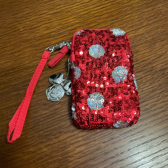 Sequin Minnie Mouse Polka Dot Cell Phone Case (Small/iPhone 5). Small clutch! - Picture 4 of 8